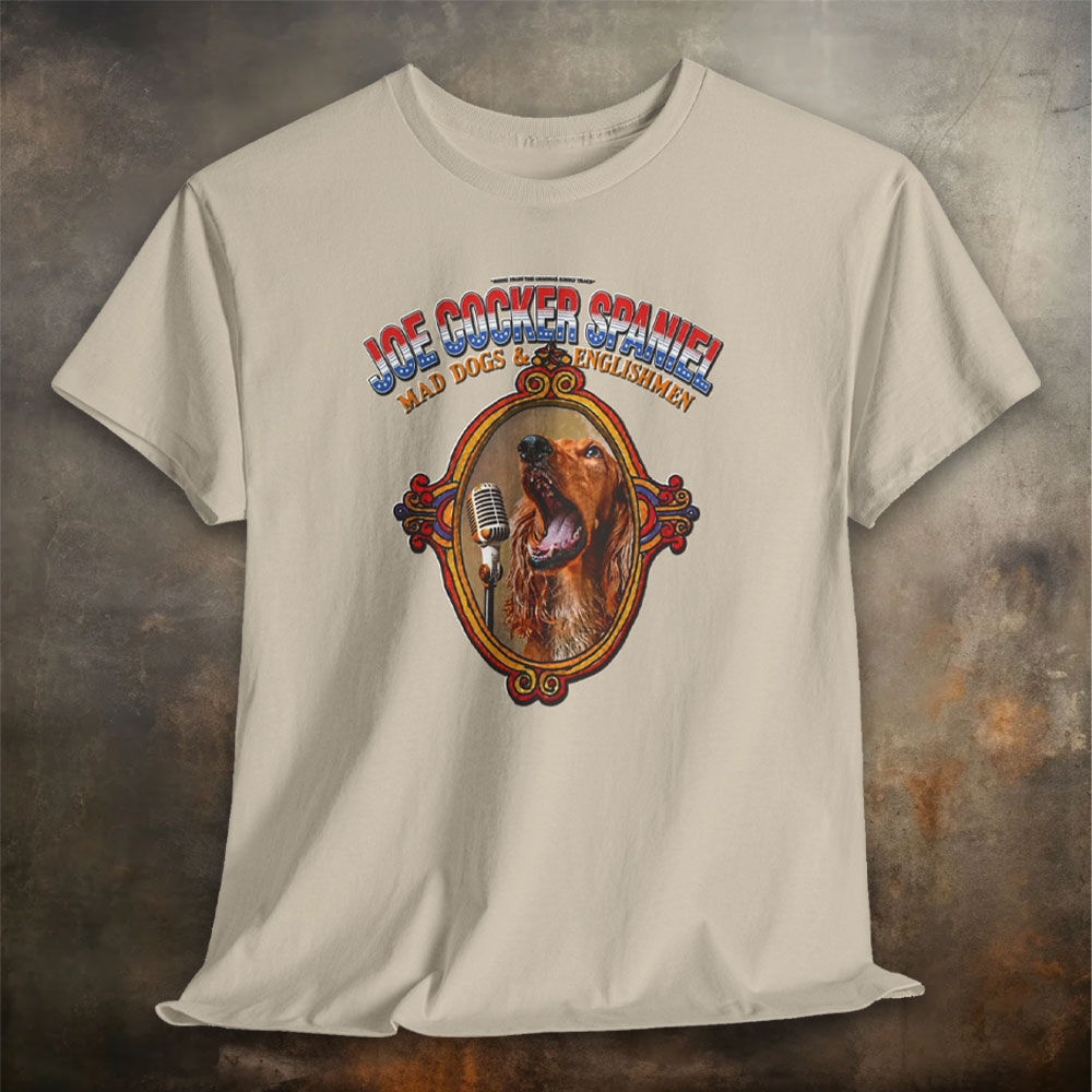 Joe Cocker Spaniel Tee — 'Love the Player, Love the T-Shirt'